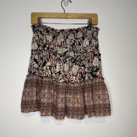 Rachel Zoe Dresses & Skirts - Rachel Zoe Floral Viscose Smocked Tiered Boho Skirt Size XL